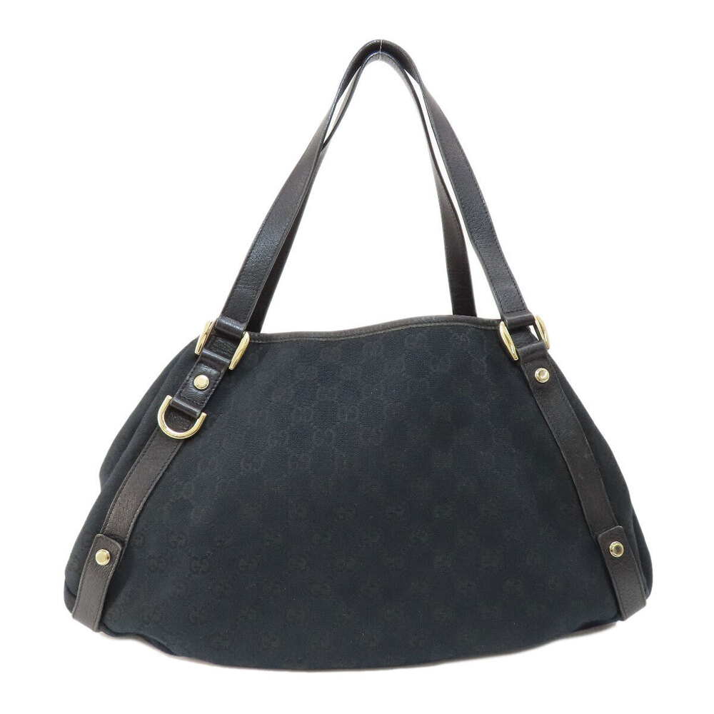 Gucci GG Shoudler Hobo Black Abbey bag Canvas